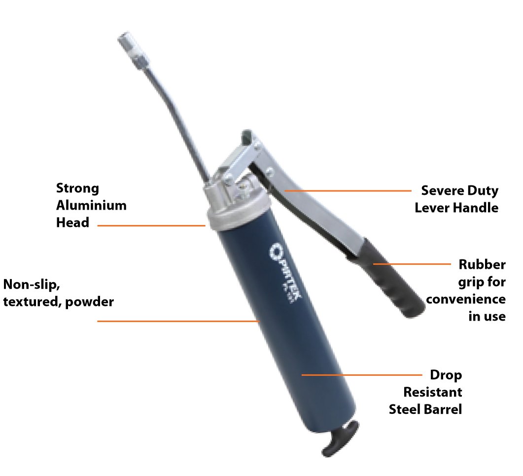 Lever Grease Gun Heavy Duty Pirtek Fluid Systems Pty Ltd