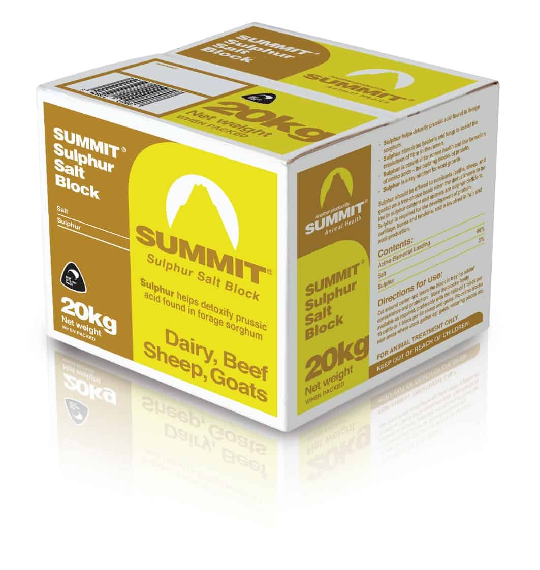 Summit Sulphur Block 20kg Dominion Salt Ltd